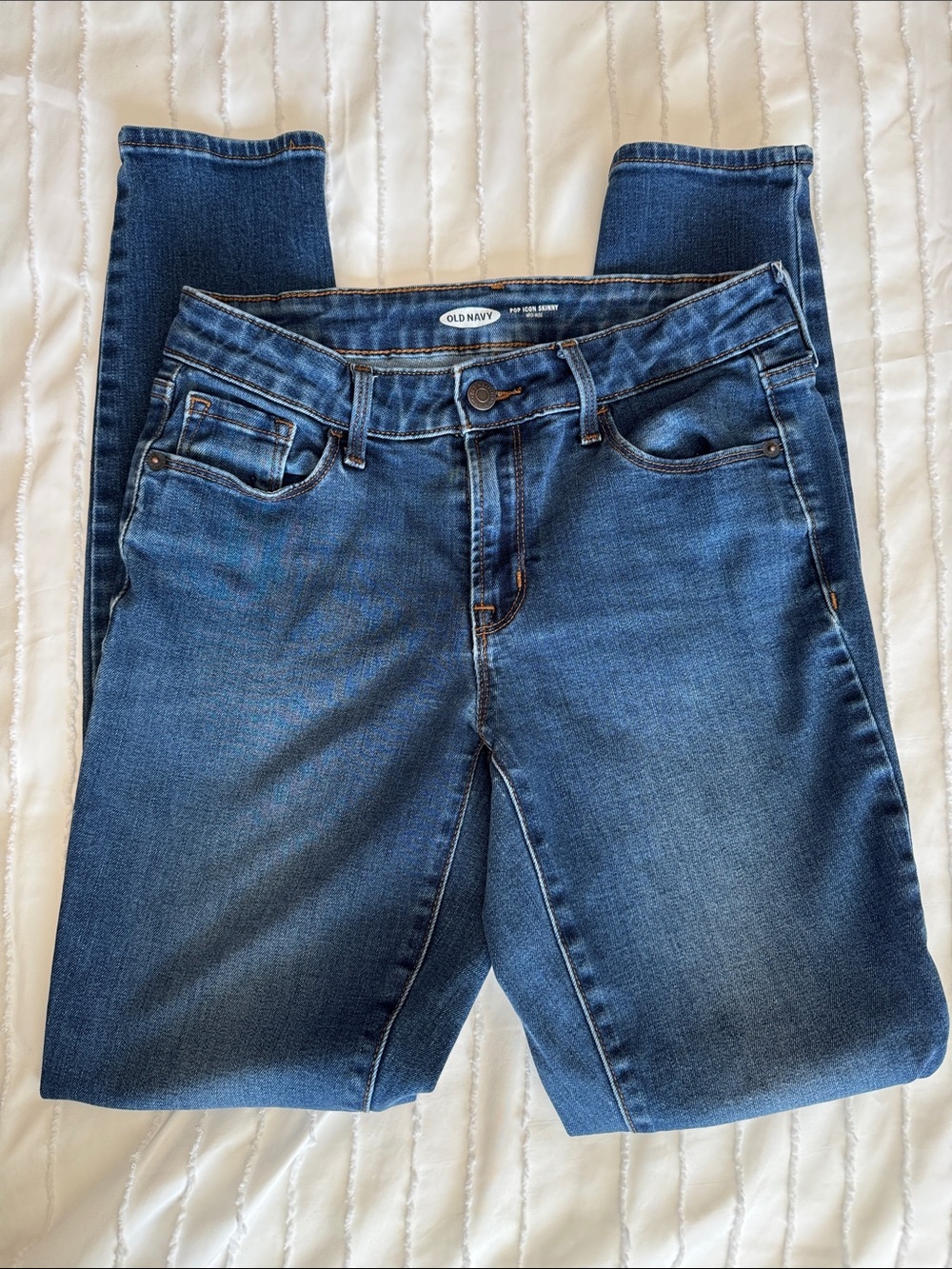 Old Navy Women's Dark Blue Stretch Skinny Jeans